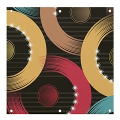 Circle Colorful Shine Line Pattern Geometric Banner And Sign 4  X 4  by Proyonanggan