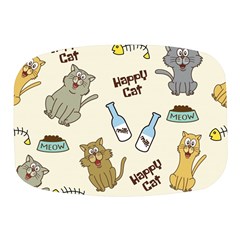 Happy Cats Pattern Background Mini Square Pill Box by Grandong