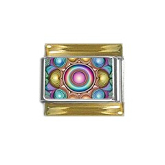 Pattern 3 Gold Trim Italian Charm (9mm) by 2607694