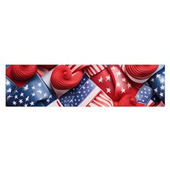 Us Presidential Election Colorful Vibrant Pattern Design  Oblong Satin Scarf (16  X 60 ) by dflcprintsclothing