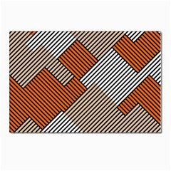 Abstract Pattern Line Art Design Decoration Postcards 5  X 7  (pkg Of 10) by Ravend