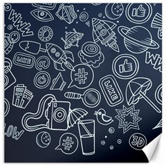 Internet Planet Drink Computer Canvas 20  X 20  by Proyonanggan