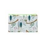 Pattern Sloth Woodland Cosmetic Bag (XS) Back