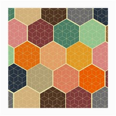 Abstract Hex Hexagon Grid Pattern Honeycomb Medium Glasses Cloth (2 Sides) by Proyonanggan