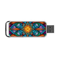 Schwarz Bunt Portable Usb Flash (one Side) by 2607694c