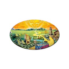 Grateful Dead Golden Road Sticker Oval (10 Pack) by Bedest