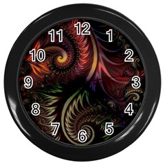 Fractal 1 Wall Clock (black) by 2607694c