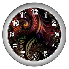 Fractal 1 Wall Clock (silver) by 2607694c