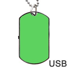 Grün Dog Tag Usb Flash (one Side) by 2607694c