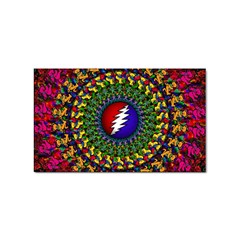 Grateful Dead Bear Pattern Sticker (rectangular) by Maspions