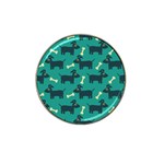 Happy Dogs Animals Pattern Hat Clip Ball Marker (10 pack) Front