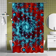 Fractal Pattern Background Shower Curtain 48  X 72  (small)  by Ket1n9