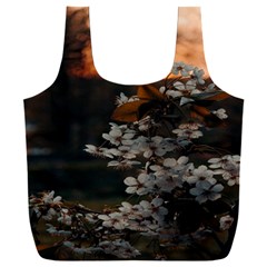White Flower Full Print Recycle Bag (xxxl) by Azkajaya