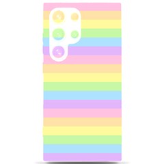 Cute Pastel Rainbow Stripes Samsung Galaxy S24 Ultra 6 9 Inch Black Tpu Uv Case by Ket1n9