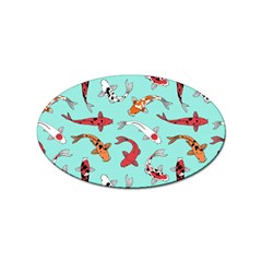 Pattern With Koi Fishes Sticker Oval (10 Pack) by Ket1n9