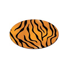 Tiger Skin Pattern Sticker Oval (10 Pack) by Ket1n9