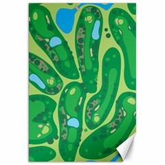 Golf Course Par Green Canvas 20  X 30  by Loisa77