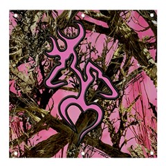 Pink Browning Deer Glitter Camo Camouflage Banner And Sign 4  X 4  by Loisa77