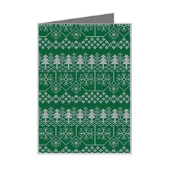 Christmas Knit Digital Mini Greeting Card by Mariart