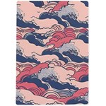 Waves Ocean Sea Water Pattern Rough Seas Digital Art Nature Nautical A4 Acrylic Clipboard Back