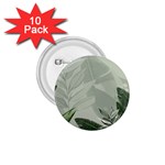 Banana Leaf Plant Pattern 1.75  Buttons (10 pack) Front