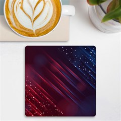 Illustrations Space Purple Uv Print Square Tile Coaster  by anzea