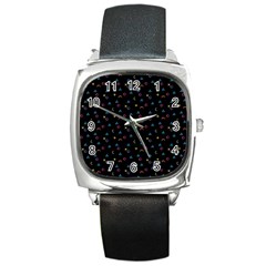 Abstract Texture Square Metal Watch by anzea