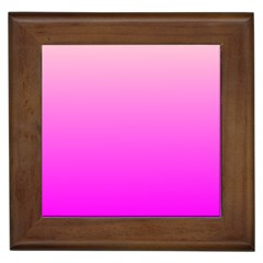 Gradient Pink - Pastel Yellow Pink Rosa Framed Tile by 2607694c