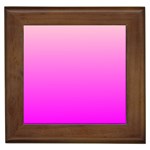 Gradient Pink - Pastel Yellow Pink Rosa Framed Tile Front