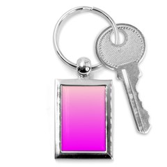 Gradient Pink - Pastel Yellow Pink Rosa Key Chain (rectangle) by 2607694c