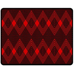 Muster Rot Schwarz Fleece Blanket (medium) by 2607694c