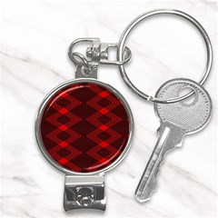 Pattern Black Red Nail Clippers Key Chain by 2607694c