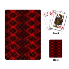 Pattern Black Red Playing Cards Single Design (rectangle) by 2607694c