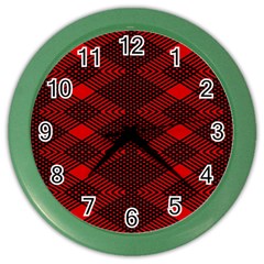 Pattern Black Red Color Wall Clock by 2607694c