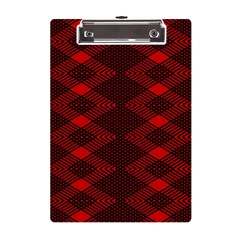 Pattern Black Red A5 Acrylic Clipboard by 2607694c