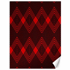 Pattern Red Black, Canvas 36  X 48  by 2607694c