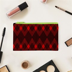 Muster Rot Rot Schwarz Cosmetic Bag (xs) by 2607694c