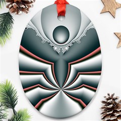 Fractal Grau Ornament (oval) by dedoma