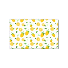 Illustrations Lemon Citrus Fruit Yellow Sticker Rectangular (100 Pack) by anzea