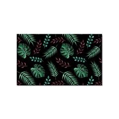 Tropical Leaves Pattern Sticker Rectangular (10 Pack) by Hannah976