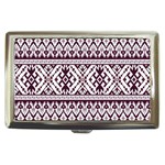 Illustration Ukrainian Folk Seamless Pattern Ornament Cigarette Money Case Front