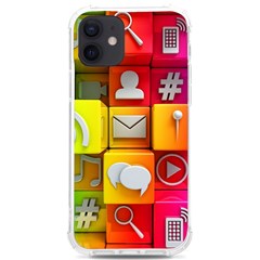 Colorful 3d Social Media Iphone 12/12 Pro Tpu Uv Print Case by Ket1n9