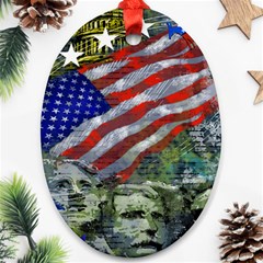 Usa United States Of America Images Independence Day Oval Ornament (two Sides) by Ket1n9