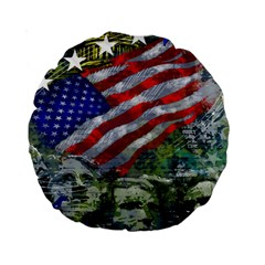 Usa United States Of America Images Independence Day Standard 15  Premium Round Cushions by Ket1n9