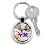 Mathematics Formula Physics School Key Chain (Round) Front