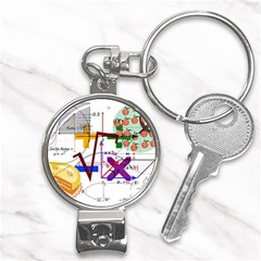 Mathematics Formula Physics School Nail Clippers Key Chain by Bedest