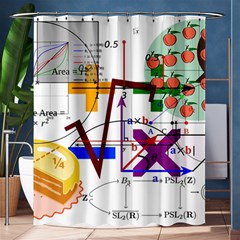 Mathematics Formula Physics School Shower Curtain 60  X 72  (medium)  by Bedest