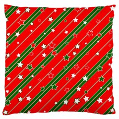 Christmas-paper-star-texture     - Standard Premium Plush Fleece Cushion Case (two Sides) by Bedest