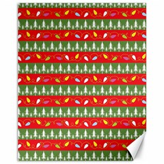 Christmas-papers-red-and-green Canvas 11  X 14  by Bedest