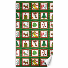 Christmas Paper Christmas Pattern Canvas 40  X 72  by Bedest